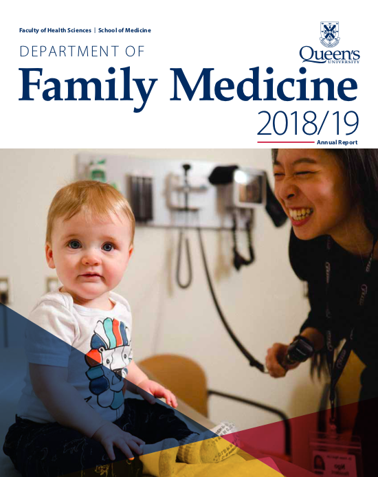 2018-2019 Centre for Studies in Primary Care Annual Report
